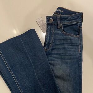 American Eagle Outfitters Dark Blue Flare Jeans